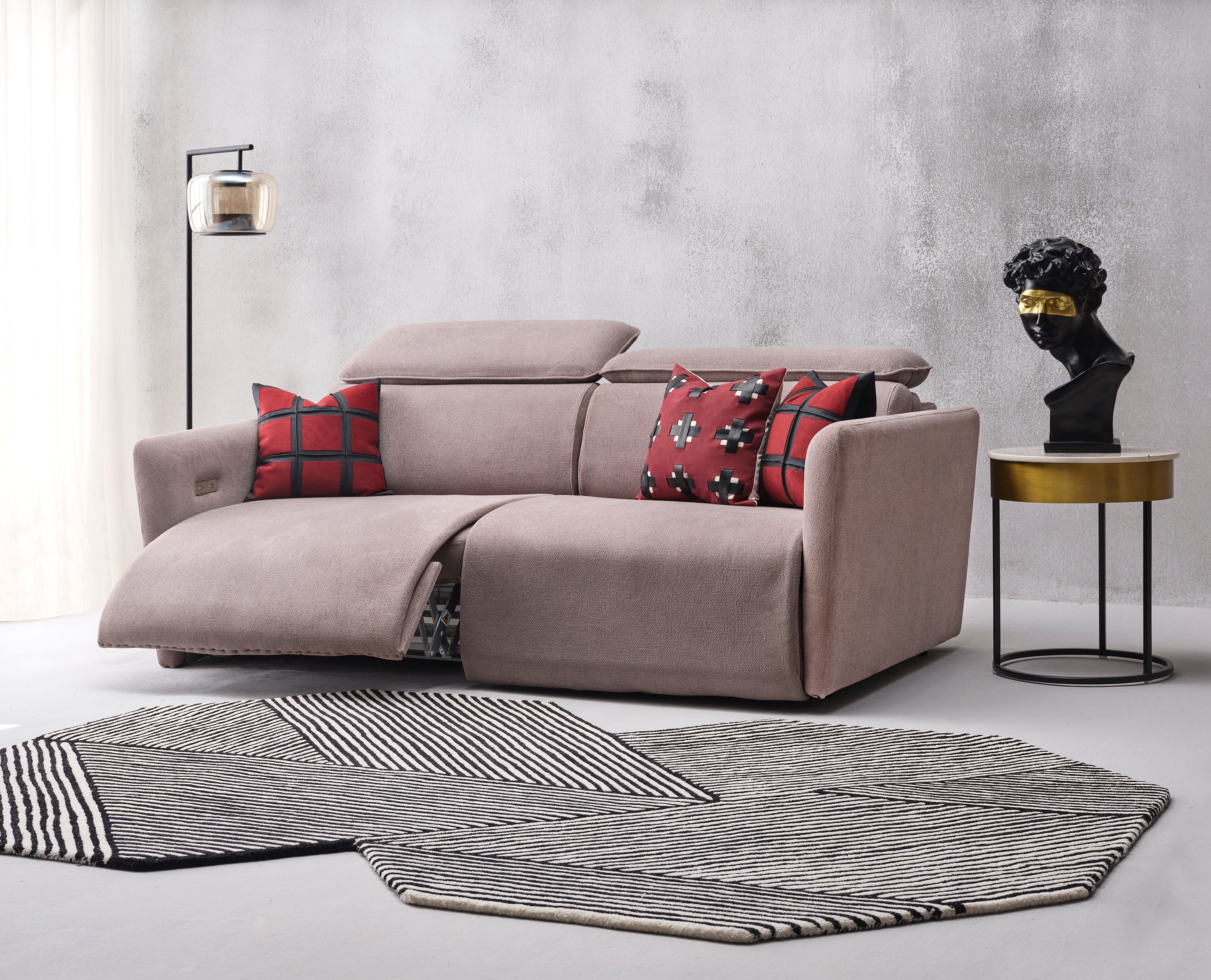Milano with Headrest & Motorised Footrest | Sofa cum Bed