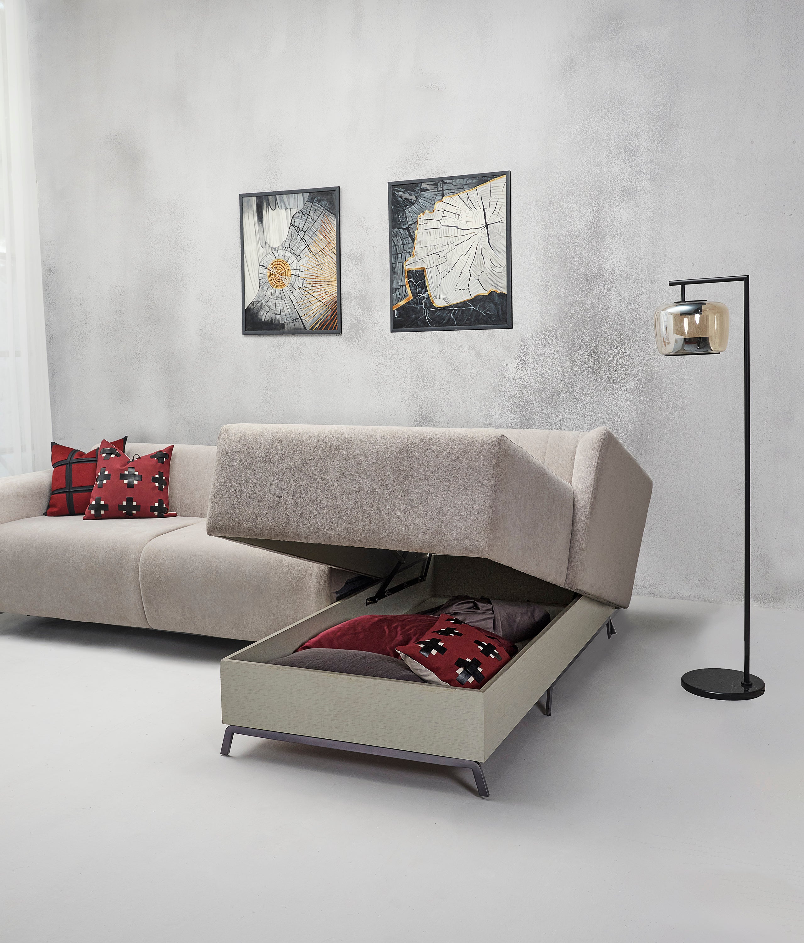 Milano Sectional Sofa cum Bed