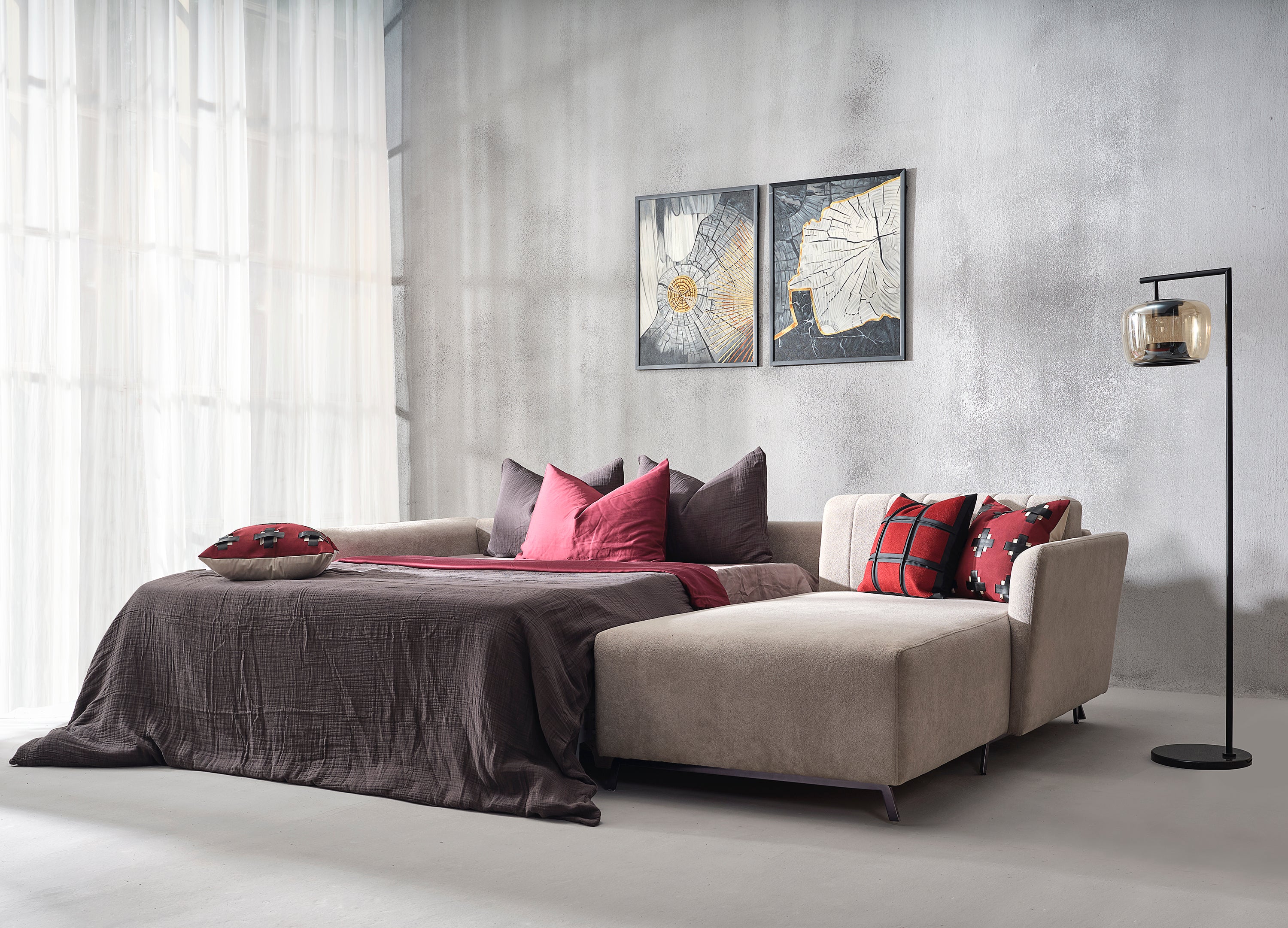 Milano Sectional Sofa cum Bed